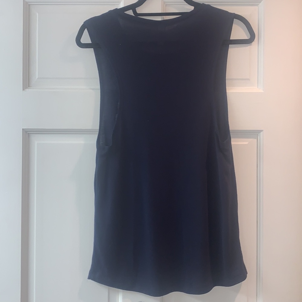 Yoga Every Damn Day - Yoga Girl - Navy Tank Size Medium - Picture 3 of 7